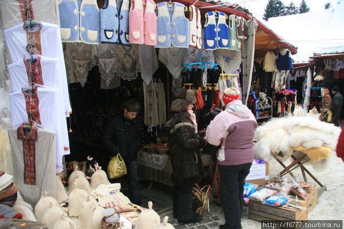 Зимние Карпаты в центре Европы. Яремче, Украина