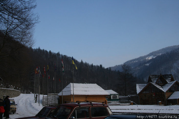 Зимние Карпаты в центре Европы. Яремче, Украина