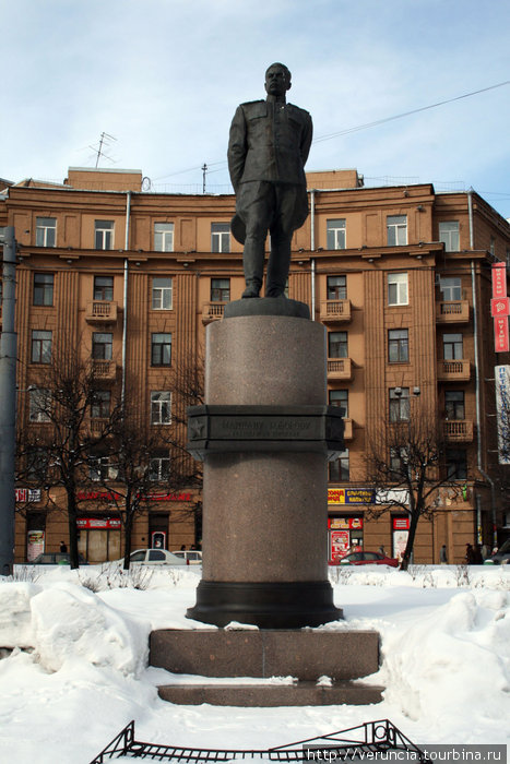 Памятник маршалу Говорову на Стачек. Санкт-Петербург, Россия