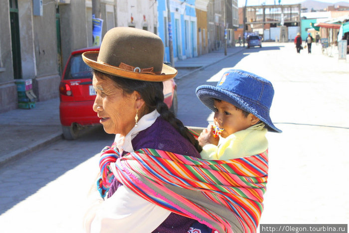 Деток носим в рюкзаке Боливия