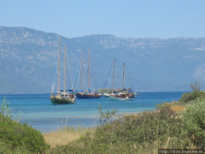 эгейское море. яхты в заливе Гёкова Мармарис, Турция
