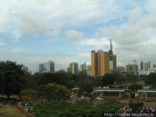 Вид на город Найроби, Кения