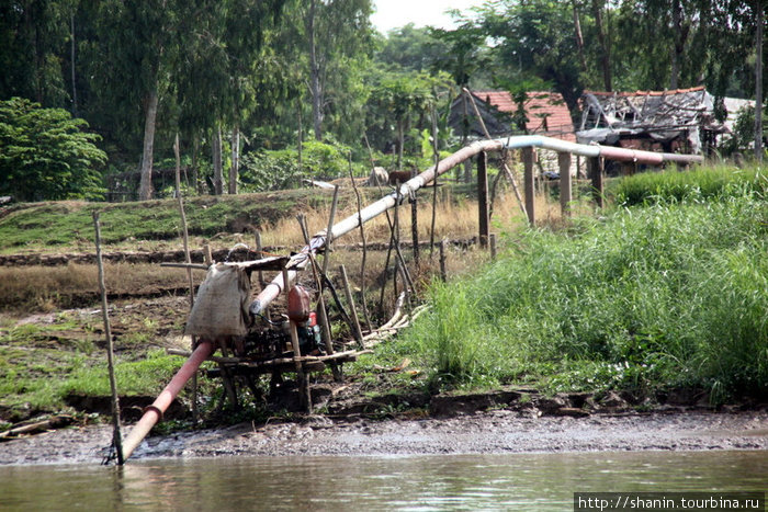 Вода из Меконга используется для орошения Дельта реки Меконг, Вьетнам