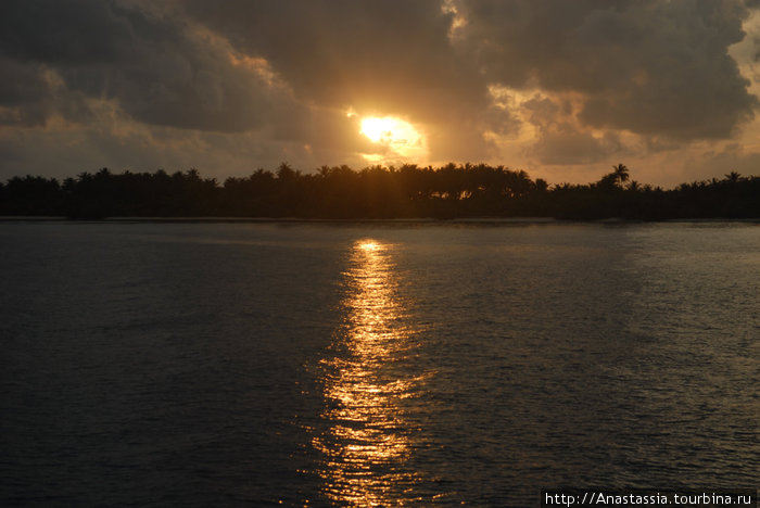 Движение солнца Мальдивские острова