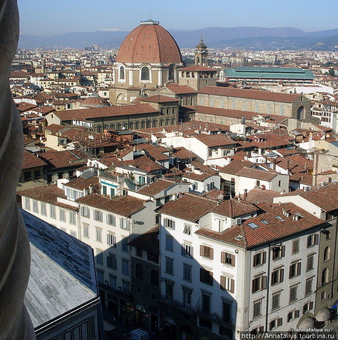Вид с колокольни Флоренция, Италия