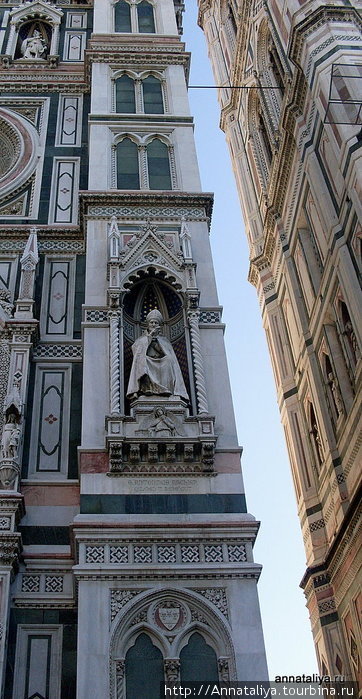 Фрагменты фасада Дуомо Флоренция, Италия