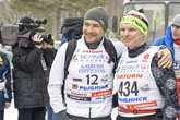 Фотография на память со звездой российского лыжного спорта Алексеем Петуховым
