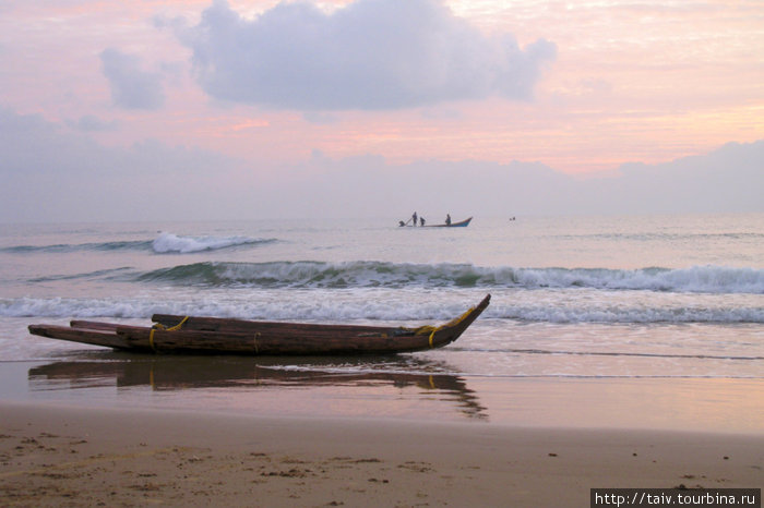 утро на океане Мамаллапурам, Индия