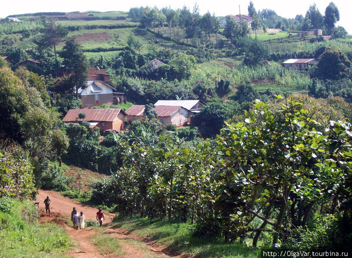 Поселок, в котором находится детский приют Бафунда, Уганда