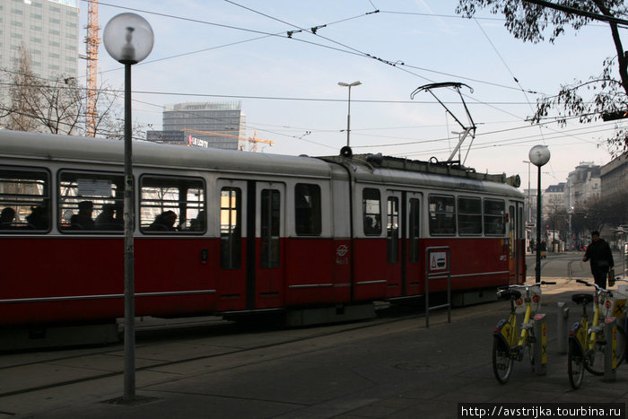 старый венский трамвай Вена, Австрия