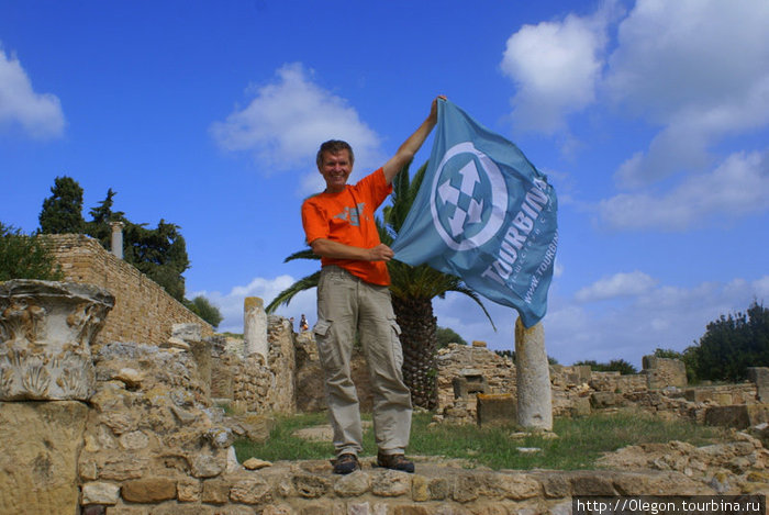 Валера Шанин на руинах Карфагена Тунис
