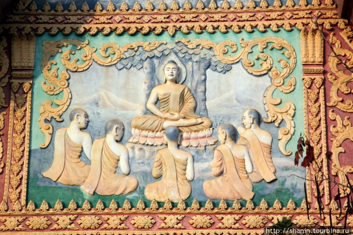 Будда с учениками Вьентьян, Лаос