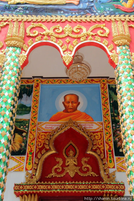 Картина с изображением заслуженного монаха Вьентьян, Лаос