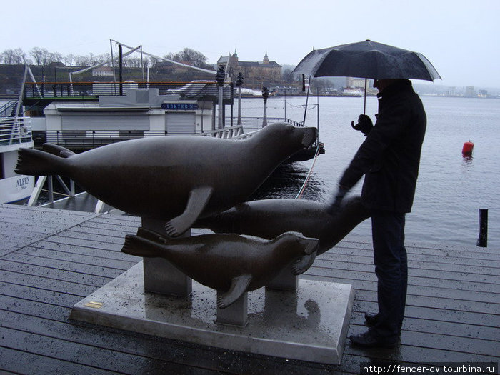 Осло. Скульптуры Аккер Брюгге Осло, Норвегия