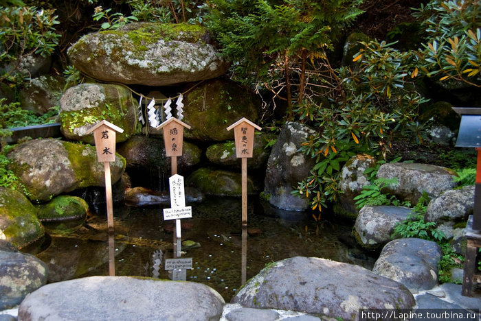 Священный прудик с надписями (Футарасан Дзиндзя) Никко, Япония