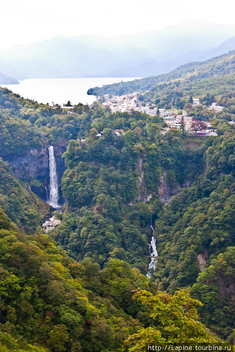 Водопады — Кэгон и Сираима — и озеро Тюдзэндзи со смотровой Никко, Япония