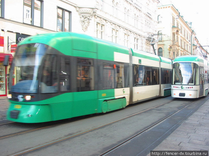 Трамвайчики в Граце — самые современные в Австрии Грац, Австрия