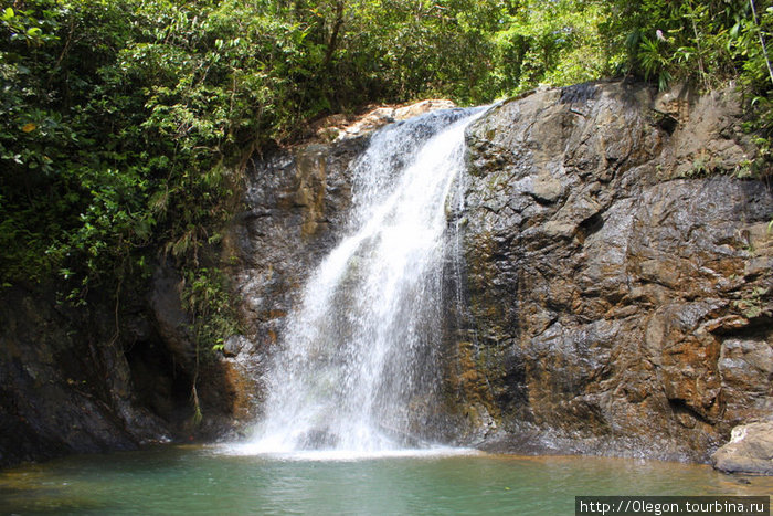 Водопад, местные его называют- Баня, сюда они приходят помыться в чистой горной реке(вода тёплая) Остров Вити-Леву, Фиджи