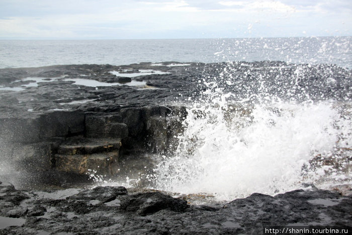 Волна нкатила Остров Савайи, Самоа
