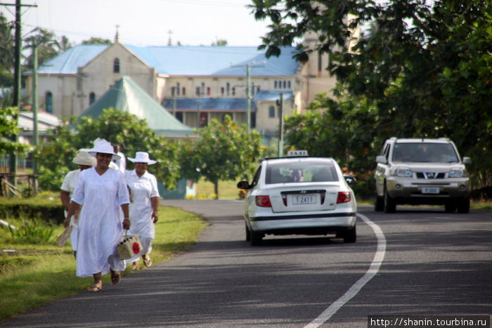 Пешком из церкви Остров Савайи, Самоа