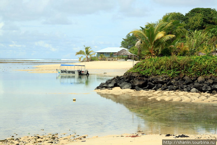 Песчаный пляж и мелководье Остров Савайи, Самоа