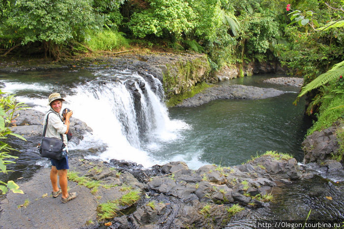 Шанин на водопаде Самоа