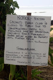 Посетителям вход на территорию курорта запрещен — из-за строительных работ