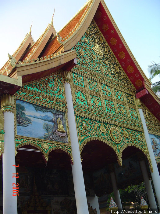 Изысканный храм Ват Ин Паенг Вьентьян, Лаос