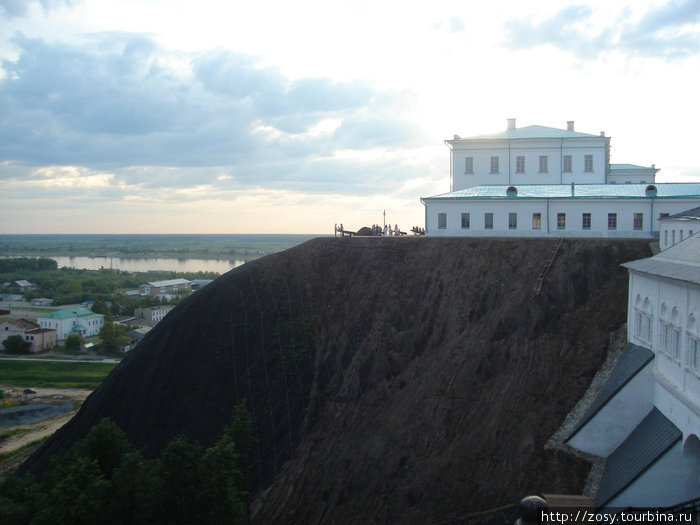 чётко видно два уровня города Тобольск, Россия