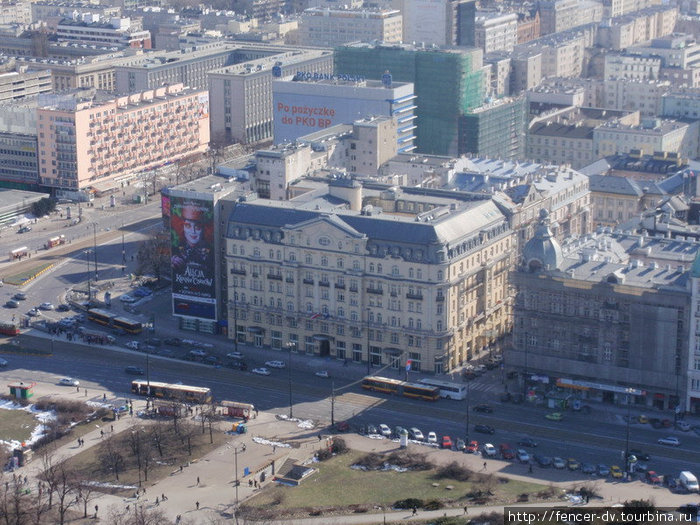 Варшава со смотровой площадки Дворца Культуры Варшава, Польша