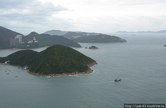 Вид с канатки Гонконг