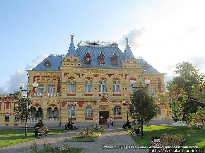 Музей расположился в здании, которое само по себе является шедевром архитектурного искусства. Камышин, Россия