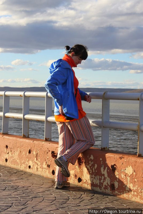 Ирина Щеглова, с видом на реку Аргентина