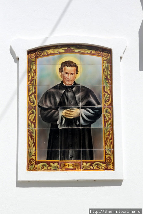 Портрет на стене церкви Гайман, Аргентина