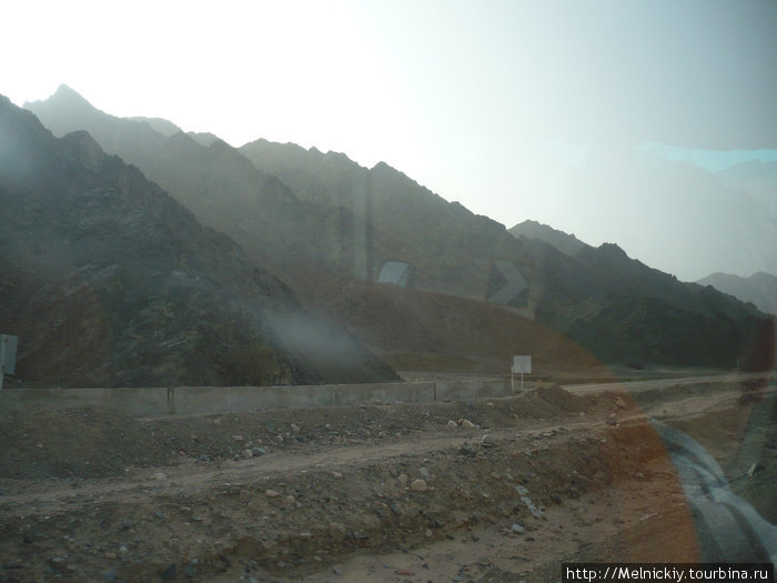 Дорога из Шарм-эль-Шейха в Табу