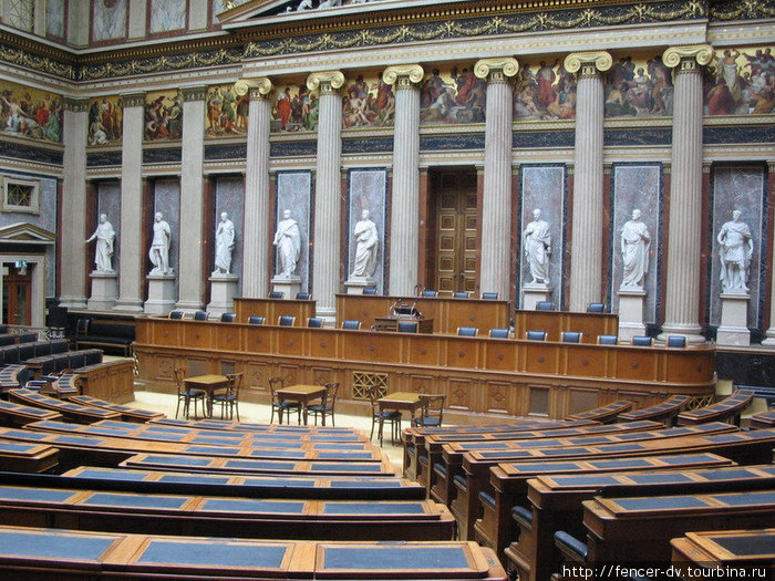 Зал заседаний нижней палаты Парламента Вена, Австрия