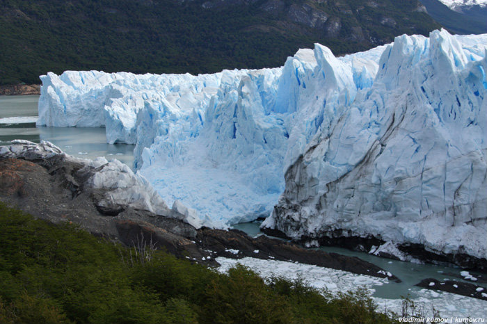 Ледник Perito Moreno Лос-Гласьярес Национальный парк, Аргентина