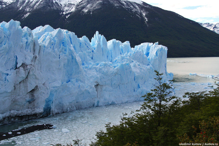 Ледник Perito Moreno Лос-Гласьярес Национальный парк, Аргентина