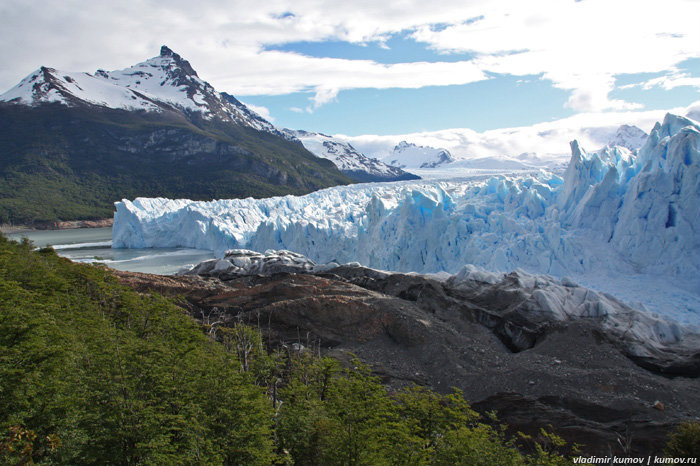 Ледник Perito Moreno Лос-Гласьярес Национальный парк, Аргентина