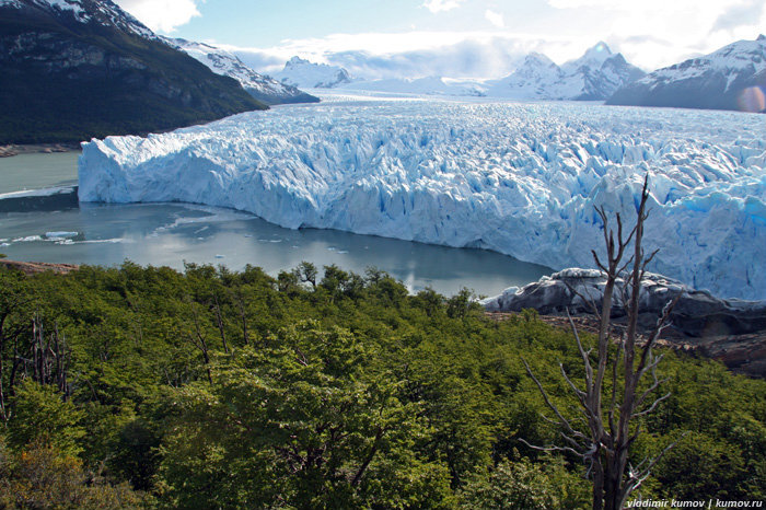 Ледник Perito Moreno Лос-Гласьярес Национальный парк, Аргентина