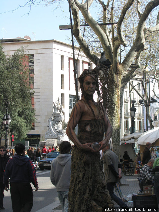 Обитатели Рамблы .... Барселона, Испания