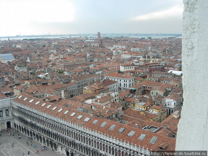 Венеция с башни Кампаниле Венеция, Италия