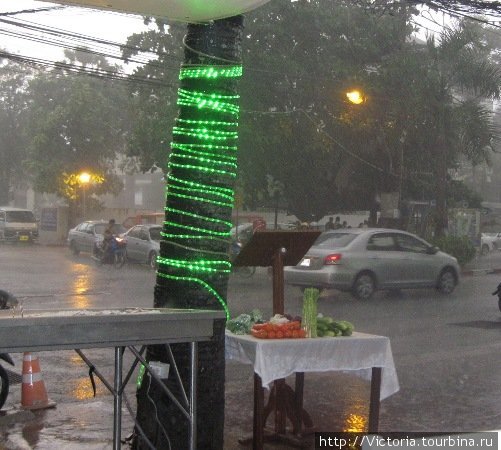 Дождь в Таиланде начинается внезапно и так же внезапно заканчивается. Ката, Таиланд