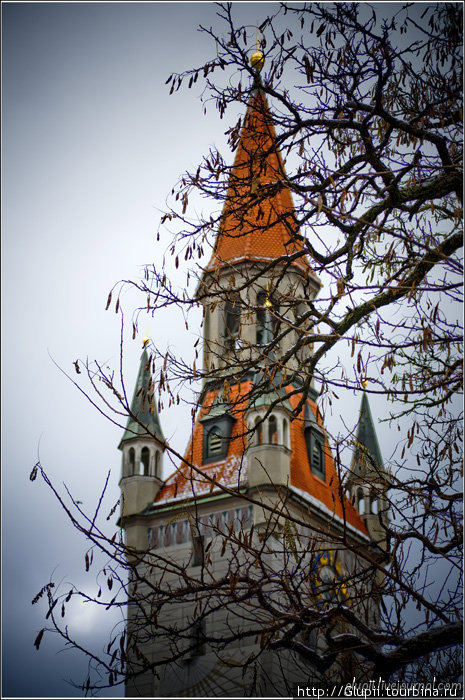 Башня с часами. Мюнхен, Германия