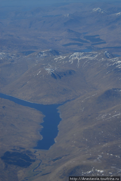 Шотландия из окна самолета Шотландия, Великобритания