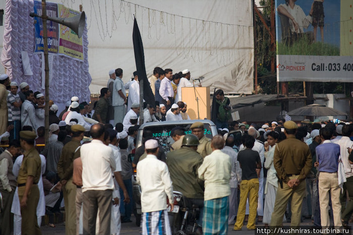 Митинг калькуттских мусульман. Калькутта, Индия