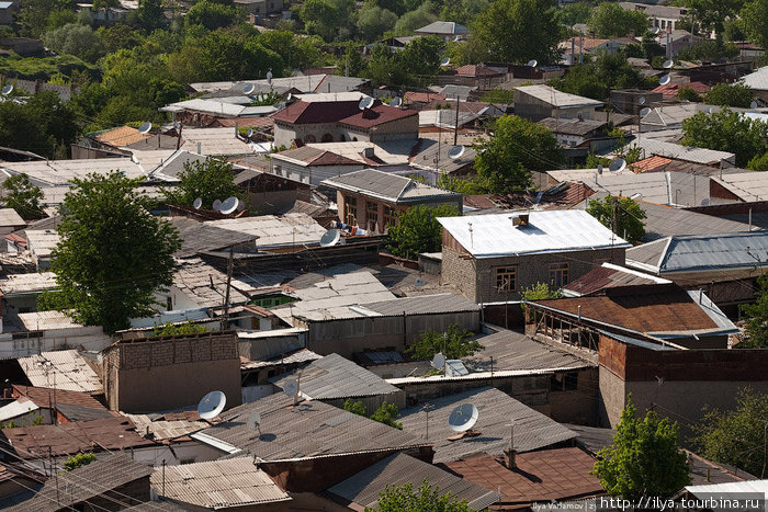 С высоты минаретов Самарканд похож на… на большинство узбекских городов. Самарканд, Узбекистан