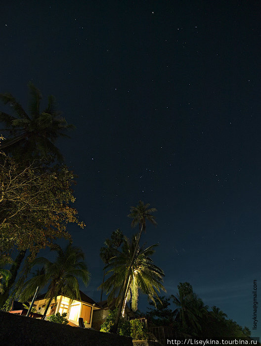Звездное небо Остров Самуи, Таиланд