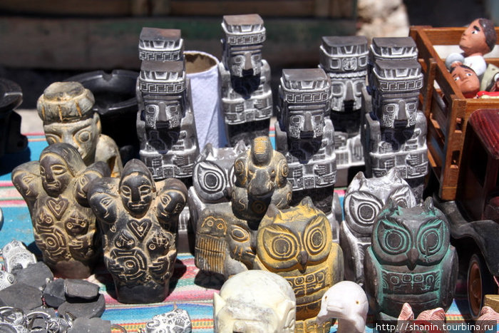 Сувенирные статуэтки — имитация древних статуэток инков Колчани, Боливия