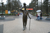 Памятник Георгию Вицину был открыт в Зеленогорском парке культуры и отдыха 26 июля 2008 года. Автор скульптуры — скульптор Юрий Кряквин. Вицин — уроженец Терийок, он родился здесь 23 апреля 1918 года.